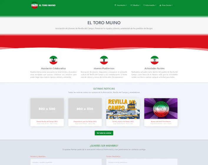 Web Asociación - El Toro Muino