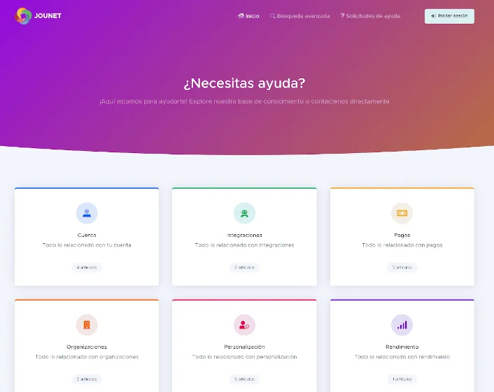 Web Soporte - JouNet